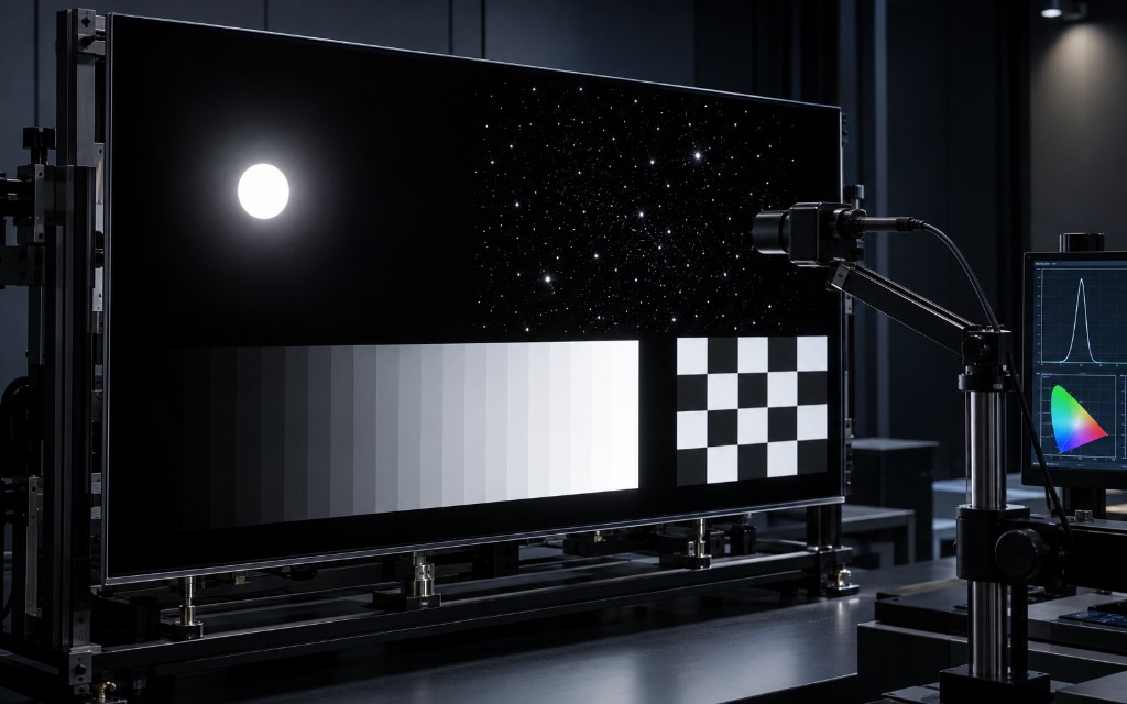 High-brightness backlight and display validation environment